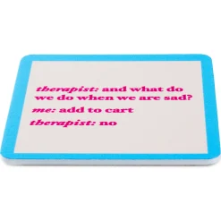 Drinks on Me Add to Cart Funny Coaster