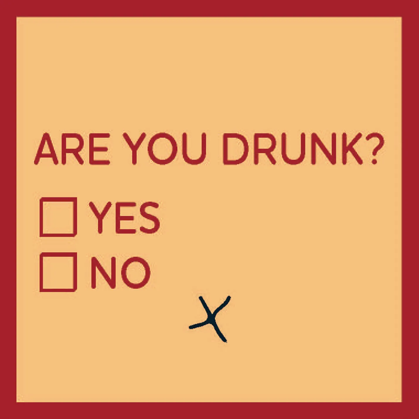 Drinks on Me Are You Drunk Funny Coaster