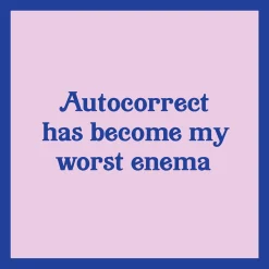 Drinks on Me Autocorrect Funny Coaster