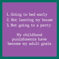 Drinks on Me Childhood Punishments Funny Coaster