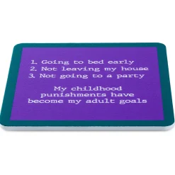 Drinks on Me Childhood Punishments Funny Coaster