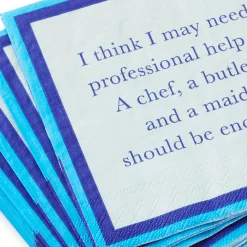 Drinks on Me DOB Funny Party Napkins, Pack of 20