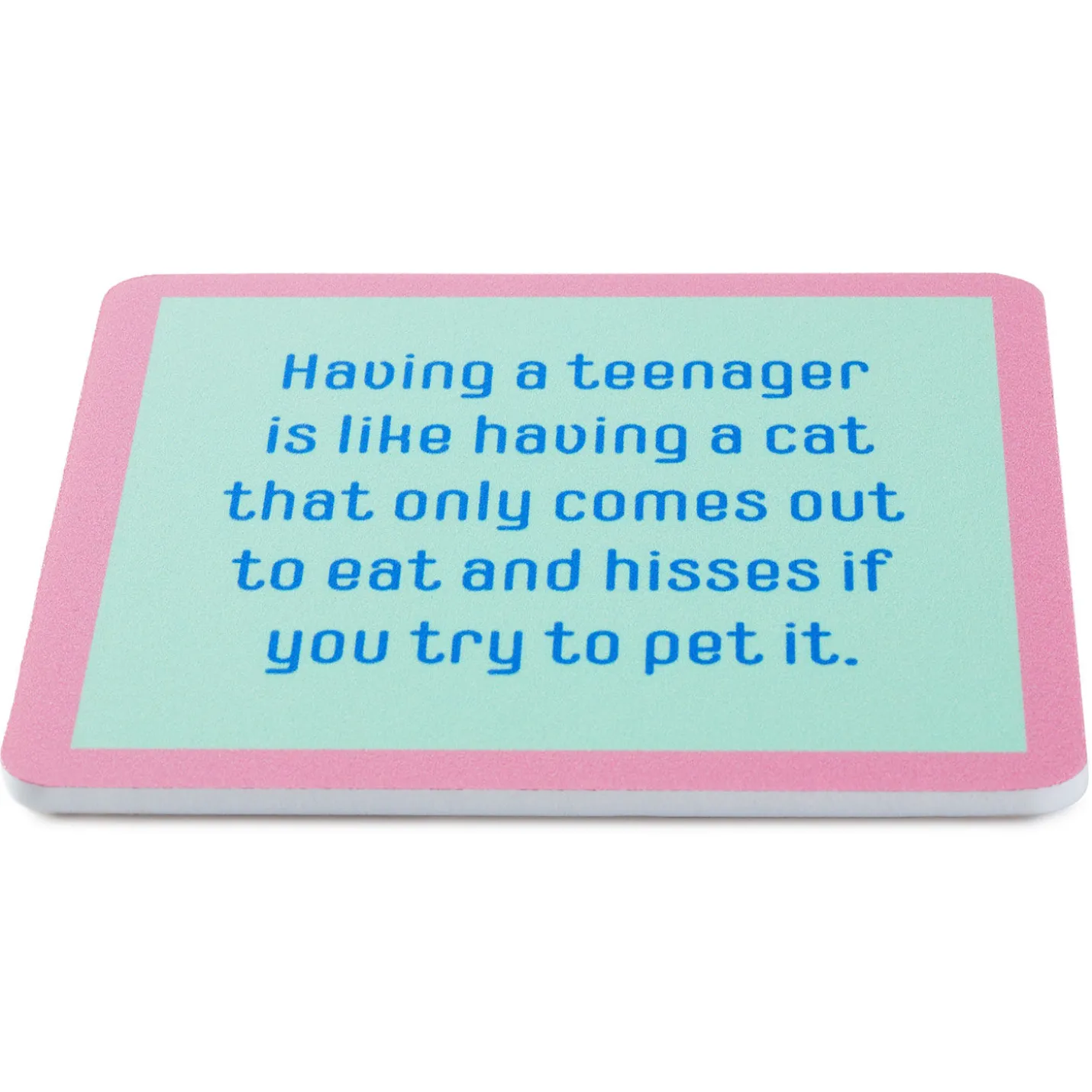 Drinks on Me Eat and Hiss Funny Coaster