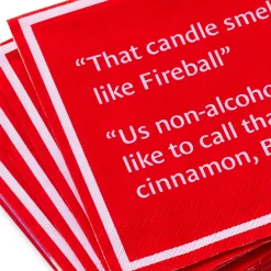 Drinks on Me Fireball Funny Party Napkins, Pack of 20