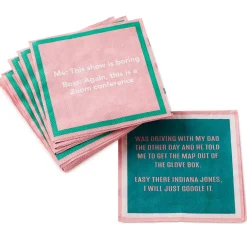 Drinks on Me Modern Tech Funny Party Napkins, Pack of 20