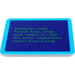 Drinks on Me Potatoes Funny Coaster