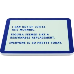 Drinks on Me Ran Out of Coffee Funny Coaster