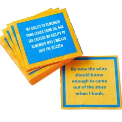 Drinks on Me Song Lyrics Funny Party Napkins, Pack of 20