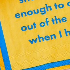 Drinks on Me Song Lyrics Funny Party Napkins, Pack of 20