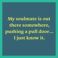 Drinks on Me Soulmate Funny Coaster