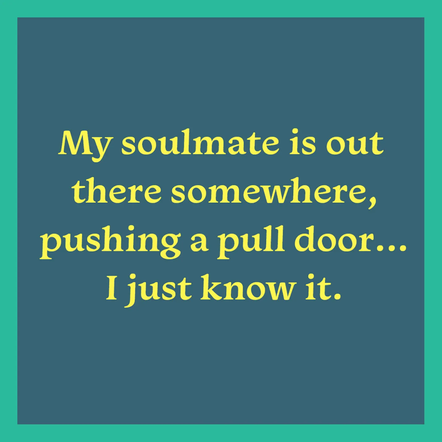 Drinks on Me Soulmate Funny Coaster