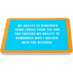 Drinks on Me '80s Song Lyrics Funny Coaster