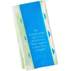 Drinks on Me Struggle Funny Dish Towel