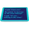 Drinks on Me Talking to the Wine Funny Coaster