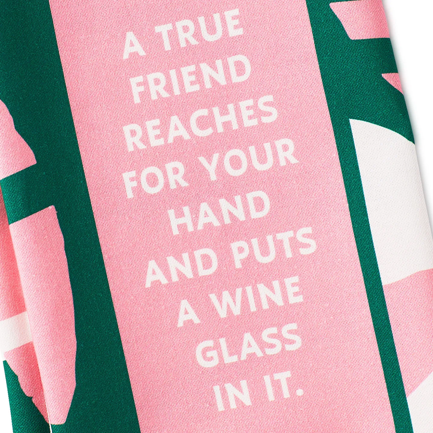Drinks on Me True Friend Funny Dish Towel