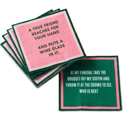Drinks on Me True Friend Funny Party Napkins, Pack of 20