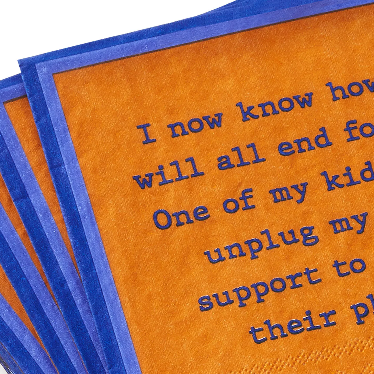 Drinks on Me Unplug Funny Party Napkins, Pack of 20
