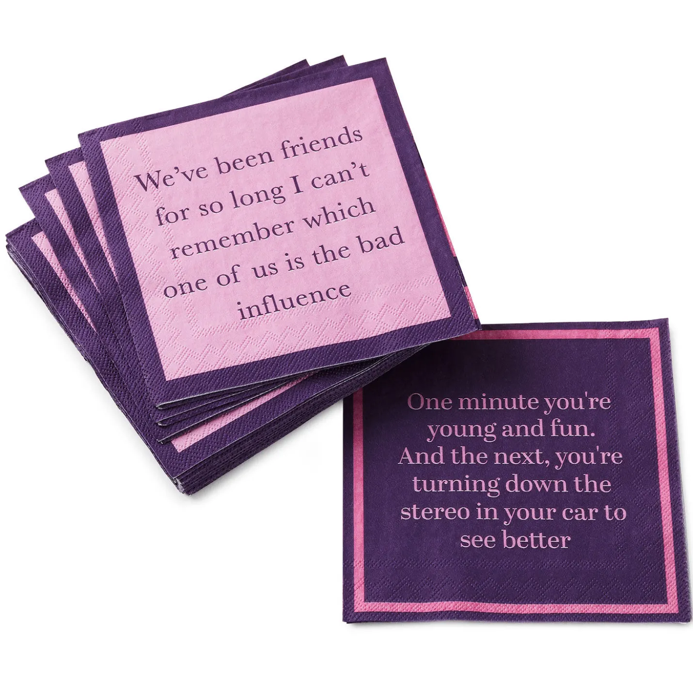 Drinks on Me Young and Fun Funny Party Napkins, Pack of 20