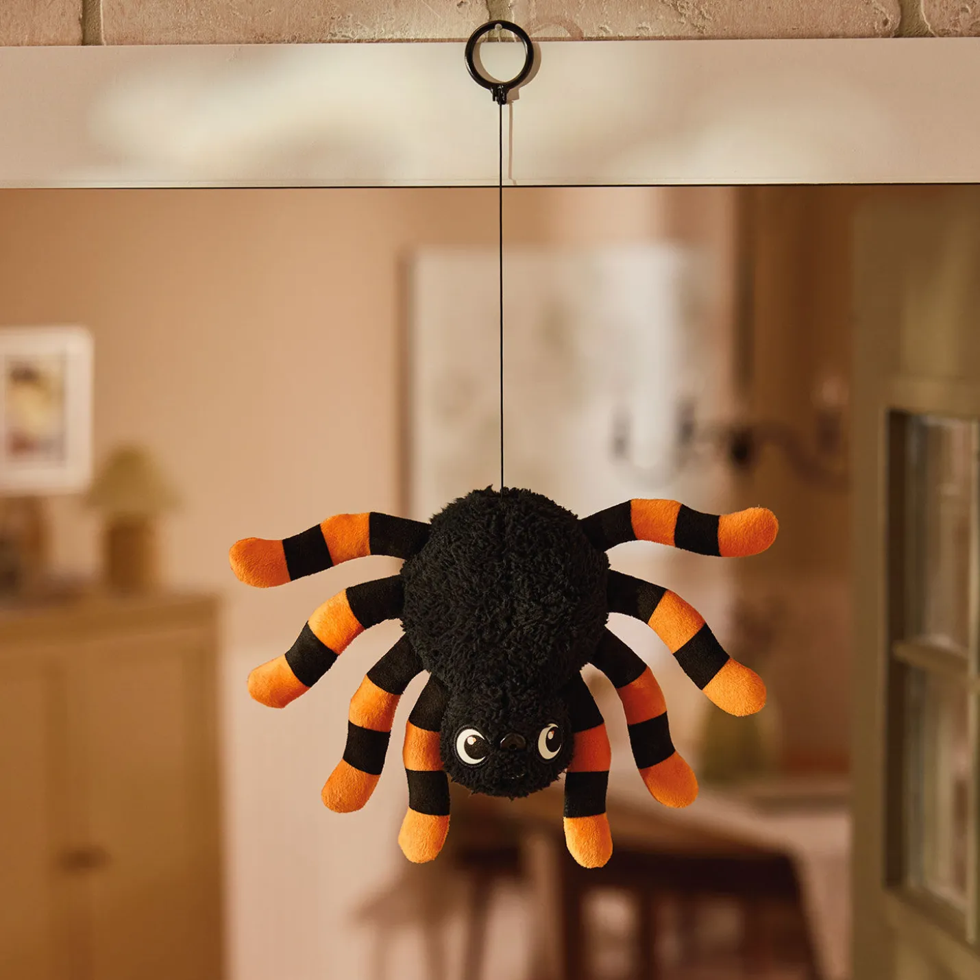 Drop-n-Greet Spider Plush With Motion-Activated Sound and Motion, 7.5"