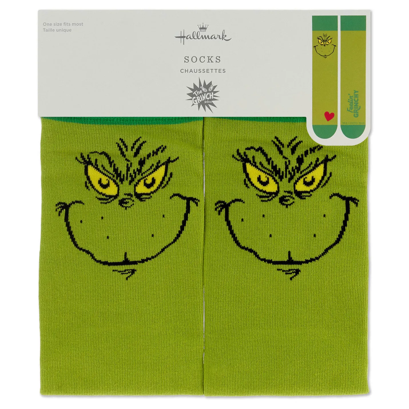 Dr. Seuss™ Feelin' Grinchy Novelty Crew Socks
