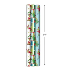 Dr. Seuss™ Grinch 3-Pack Christmas Wrapping Paper Assortment, 105 sq. ft.