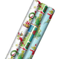 Dr. Seuss™ Grinch 3-Pack Christmas Wrapping Paper Assortment, 105 sq. ft.