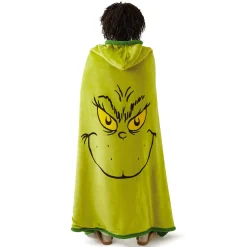 Dr. Seuss's How the Grinch Stole Christmas!™ Grinch Hooded Blanket, 70x50