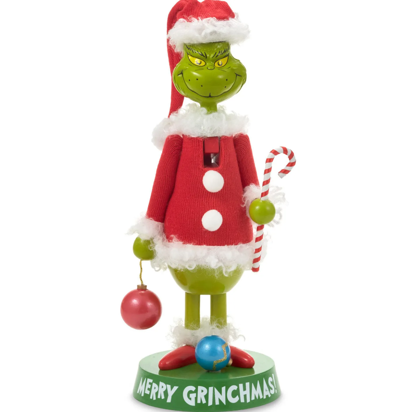 Dr. Seuss's How the Grinch Stole Christmas!™ Grinch in Santa Suit Nutcracker Figurine, 12"