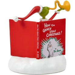 Dr. Seuss's How the Grinch Stole Christmas!™ Grinch With Storybook Figurine With Sound, 6.25"