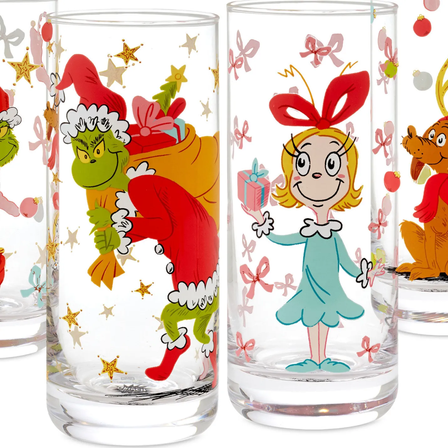 Dr. Seuss's How the Grinch Stole Christmas!™ Drinking Glasses, Set of 4