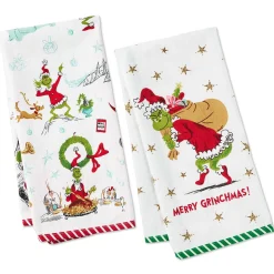 Dr. Seuss's How the Grinch Stole Christmas!™ Merry Grinchmas Tea Towels, Set of 2