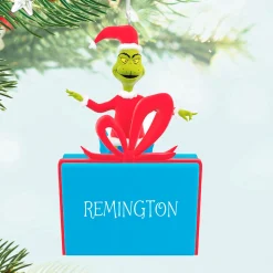 Dr. Seuss's How the Grinch Stole Christmas!™ on Present Personalized Ornament, Custom Text