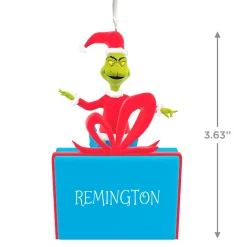Dr. Seuss's How the Grinch Stole Christmas!™ on Present Personalized Ornament, Custom Text