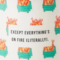 Dumpster Fire Everything's Fine Scented Single-Wick Jar Candle, 7 oz.