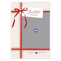 Early Gift New Baby Flat Christmas Photo Card