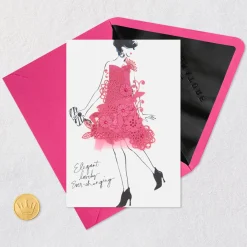 Elegant and Lovely Birthday Card for Her