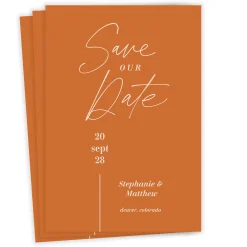 Elegant Autumn Save the Date