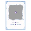 Elegant Doodle Flat Wedding Thank You Photo Card