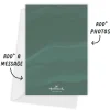 Elegant Evergreen Marble Flat Holiday Photo Card