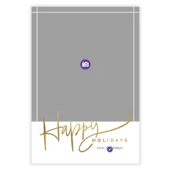 Elegant Gold Script Flat Holiday Photo Card