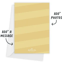 Elegant Gold Script on Red Flat Holiday Photo Card