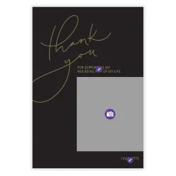 Elegant Handwritten Flat Graduation Thank-You Card