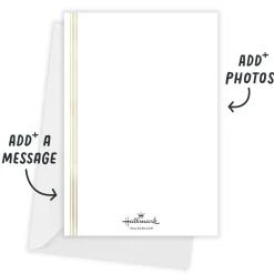 Elegant Letter Corners Flat Graduation Announcement