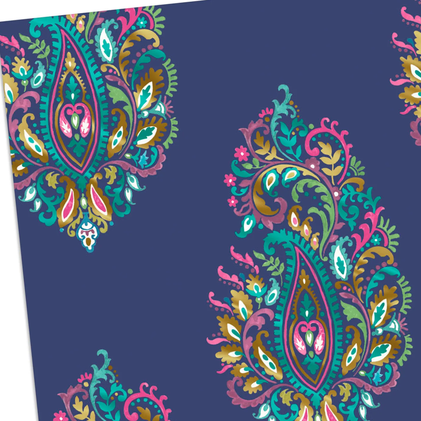 Elegant Paisley Pattern Blank Card