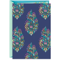 Elegant Paisley Pattern Blank Card