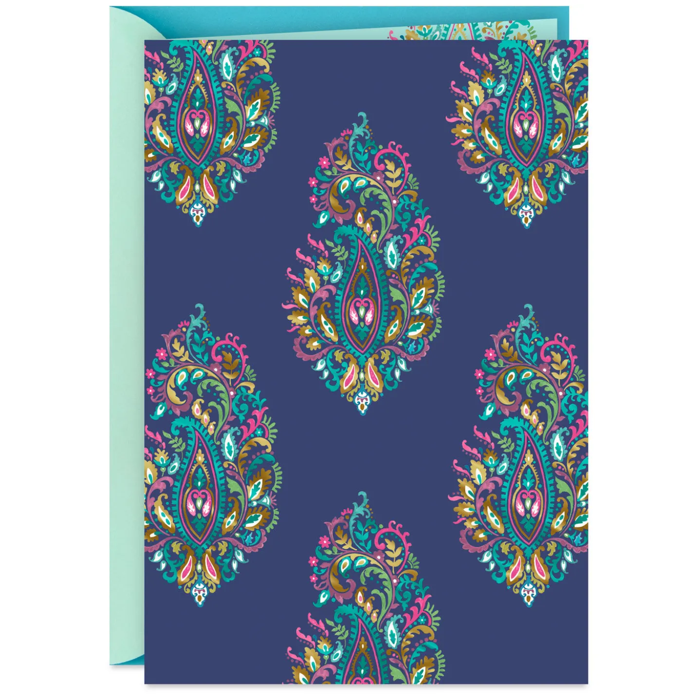 Elegant Paisley Pattern Blank Card