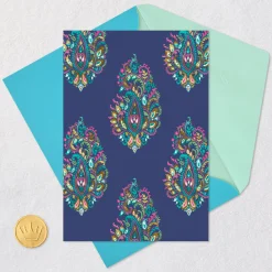 Elegant Paisley Pattern Blank Card