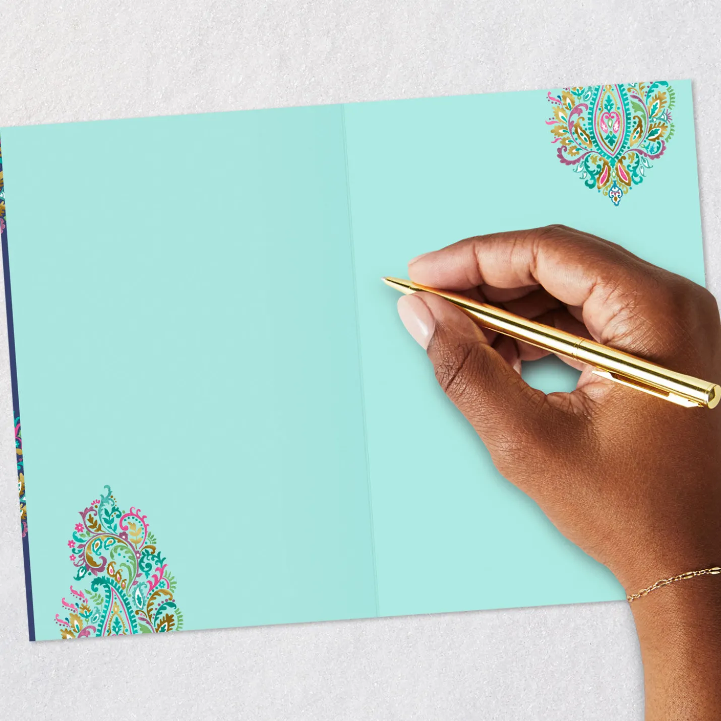 Elegant Paisley Pattern Blank Card