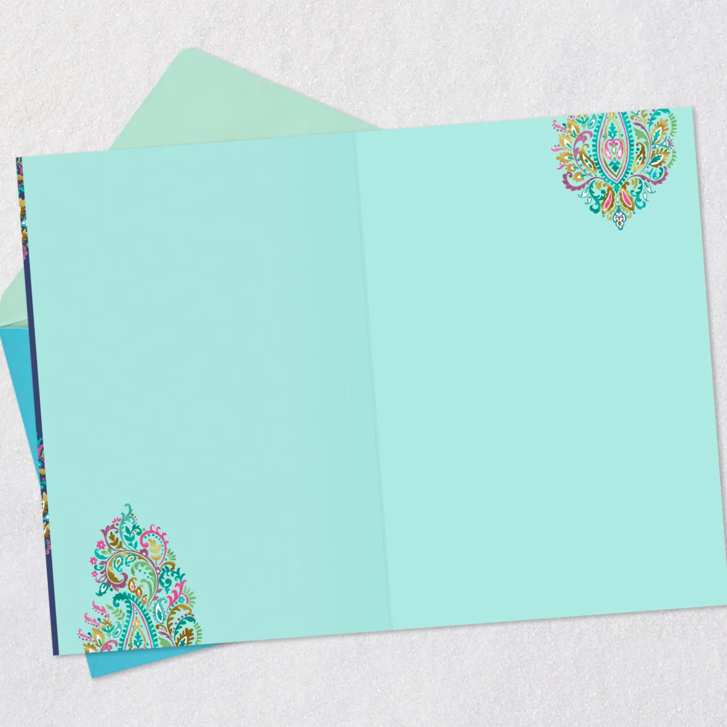 Elegant Paisley Pattern Blank Card