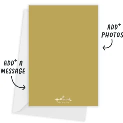 Elegant Rejoice Religious Flat Christmas Photo Card